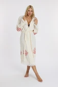 Muslin Peştemal Bornoz Banyo ve Plaj Elbisesi - 11