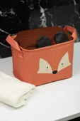 Tilki Desenli Dikdörtgen Katlanabilir Organizer Sepet 25 x 15 x 18 - 2