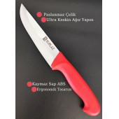 SürLaz 5 Parça Plastik & Ahşap Bıçak Seti Satırlı - 4