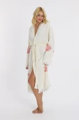 Muslin Peştemal Bornoz Banyo ve Plaj Elbisesi - 7