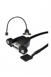 Usb Dişi Soket Panel Bağlantı Kablo - 1