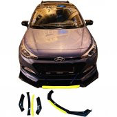 Hyundai İ20 Uyumlu Ön Lip sarı Renkli 4 Parça - A+ Ürün - Dayanıklı Malzeme - 1