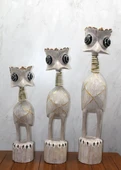 Ahşap 3'lü Deve Kuşu Seti 90 Cm Trendy:7 - 2