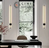 Çubuk Siyah Kasa Dekoratif LED Aplik Gün Işığı 12W 80 CM - 1