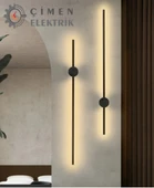 Çubuk Siyah Kasa Dekoratif LED Aplik Gün Işığı 12W 80 CM - 3