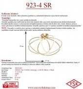 Eray Aydınlatma 923-4 4lü Led Sarı Avize - 3