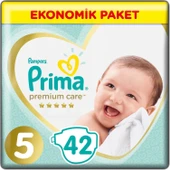 Prima Premium Care Bebek Bezi Ekonomik Paket 5 Beden 42 Adet - 3