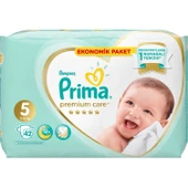 Prima Premium Care Bebek Bezi Ekonomik Paket 5 Beden 42 Adet - 4