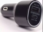 Samsung Ep-L4020 15-25W Duo Süper Hızlı Şarj Çift Port Araç Şarj Cihazı Siyah - 1