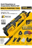 Sgs Kesici Raspalama Zımparalama Makine Seti 310 Watt 23 Parça - Metal Ahşap Kazıyıcı Kesici 5255 - 2
