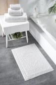 2'li Greek Ayak Havlusu - 50x70 Cm, 245 Gr, %100 Pamuk, Spa Ve Otel Banyo Paspası, Günlük Kullanıma - 3