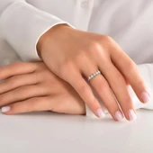 0.38ct Pırlanta Beştaş Yüzük-14k - 2