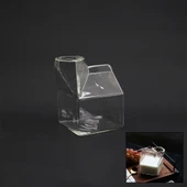 EV MODELİ CAM SÜT BARDAK (4172) - 1