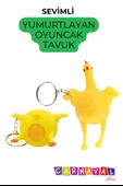 Carnaval Squishy Yumurtlayan Tavuk Anahtarlık - 7