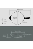 Lava 30Cm Metal Kulplu Kızartma Tavası - LV ECO Y TV 30 - 5
