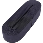 SİYAH - 4CM PAÇA LASTİK YASSI GENİŞ 10MT. (4172) - 1