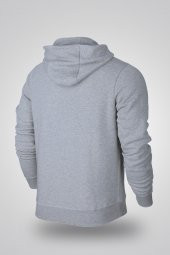 JumpMan 03 Gri NBA Erkek Kapşonlu Sweatshirt - Hoodie - 2