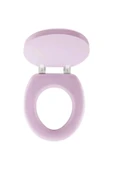 PEMBE YUMUŞAK KLOZET KAPAK BÜYÜK PUF 42x41 cm (4172) - 2