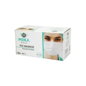 50PCS BEYAZ CERRAHİ YÜZ MASKESİ (4172) - 1