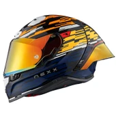 NEXX X.R3R GLITCH RACER KARBON -MAVİ KASK - 1