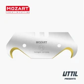 Mozart Blades 90110.065 51 mm TiN Kaplama Kanca Bıçak 10'lu Yedek Bıçak - 1