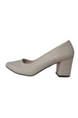 Shoes Kadın Bej Kısa Topuklu Abiye Ayakkabı Nrvna662-79 - 2