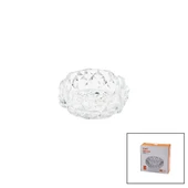 KÜÇÜK CAM - DIAMOND KRİSTAL ŞEKİL YUVARLAK KÜLLÜK ÇAP: 11.2CM - D: 4.4CM (4172) - 1
