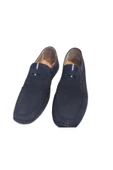 My079-020 Erkek Lacivert Deri Günlük Yürüyüş Casual Ayakkabı - 3