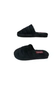 G072-10 Kadın Siyah Peluş Ev Içi Terlik - 6