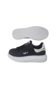 Unısex Siyah-Beyaz Ortopedik Düz Taban Sneaker Spor Ayakkabı wckrs-99 - 3