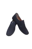 My079-020 Erkek Lacivert Deri Günlük Yürüyüş Casual Ayakkabı - 2