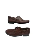 Re076-10 Erkek Kahverengi Bağcıklı Loafer Ayakkabı - 1