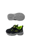 N.DROPS Erkek Çocuk Siyah-Fosfor Yeşili Işıklı Ortopedik Taban Günlük Spor Ayakkabı thumbnail 3