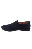 My079-020 Erkek Lacivert Deri Günlük Yürüyüş Casual Ayakkabı - 6