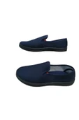 Ph26-01 Unisex Lacivert Düz Keten Ayakkabı - 4