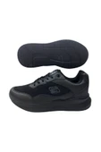 Unısex Siyah-Siyah Kaymaz Taban Ultra Hafif Bağcıklı Günlük Spor Ayakkabı thumbnail 5