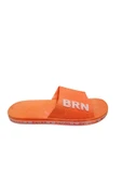 Brn B050-10 Turuncu Kaymaz Taban Deniz Plaj Havuz Günlük Yürüyüş Terlik - 3