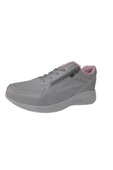 Kadın Ortopedik Günlük Bağcıklı Yandan Fermuarlı Rahat Sneaker Spor Ayakkabı - 2