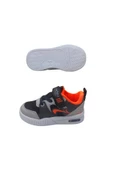 Erkek Çocuk Füme-Turuncu Işıklı Ortopedik Taban Günlük Spor Ayakkabısı thumbnail 3