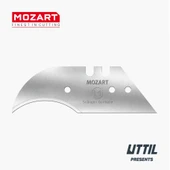 Mozart Blades 160.065 Yarım Ay (Konkav) Bıçak 10'lu Yedek - 1