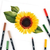 Tombow ABT Dual Brush Pen Grafik Kalemi 10'lu Set - Secondary (Ara Renkler) - 5