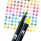 Tombow ABT Dual Brush Pen Grafik Kalemi 10'lu Set - Bright (Parlak Renkler) thumbnail 3