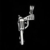 Özel Tabanca Tasarımlı 925 Ayar Gümüş Kolye Ucu thumbnail 2