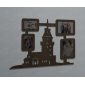 Ahşap Soy Ağacı Fotoğraf,Resim Çerçevesi Çerçeve-04314mse - 1