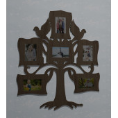 Ahşap Soy Ağacı Fotoğraf,Resim Çerçevesi Çerçeve-04301mse - 1