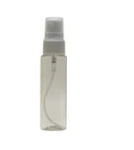 20ml PE şeffaf şişe beyaz sprey başlık, 12 adet, dezenfektan şişesi, plastik şişe, medikal şişe, boş şişe, parmak sprey başlık, spreyli şişe - 1