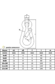 ŞAKİR HIRDAVAT  4MM Düz Yaylı Galvanizli Karabina 3 Adet - 5