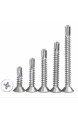 ŞAKİR HIRDAVAT  4,2x45 MM Galvanizli Matkap Uçlu YHB Saç vidası 200 ADET - 1