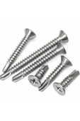 ŞAKİR HIRDAVAT  3,9x38 MM Galvanizli Matkap Uçlu YHB Saç vidası 500 ADET - 3