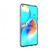 Oppo A74 4G Kılıf Zore Şeffaf İnce ve Esnek Süper Silikon Kılıf - 4
